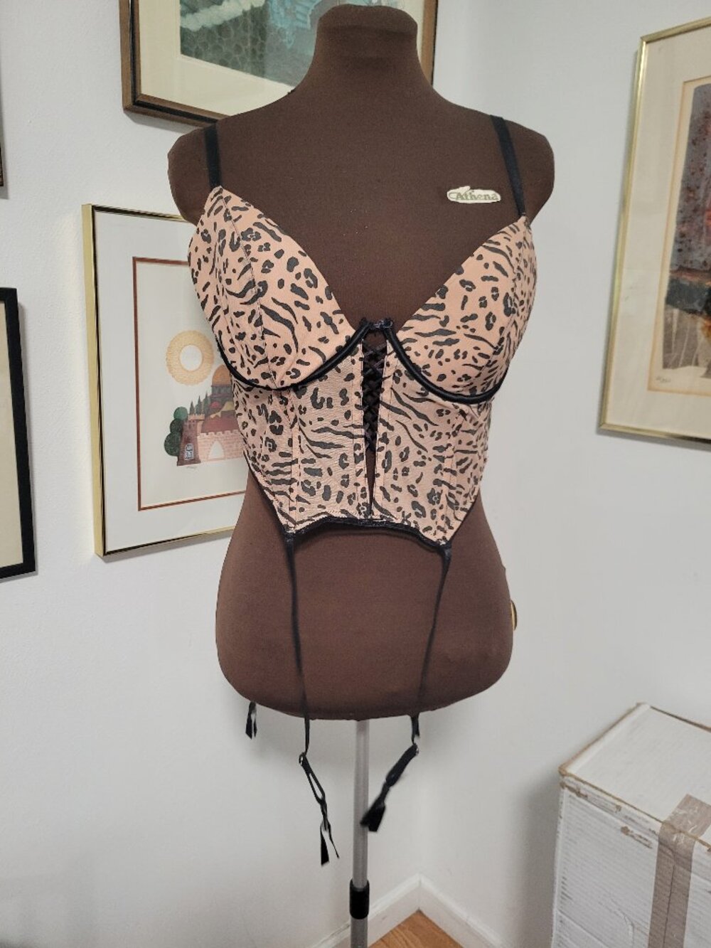 NWT Savage Fenty by Rihanna leopard Print Bustier Size XL